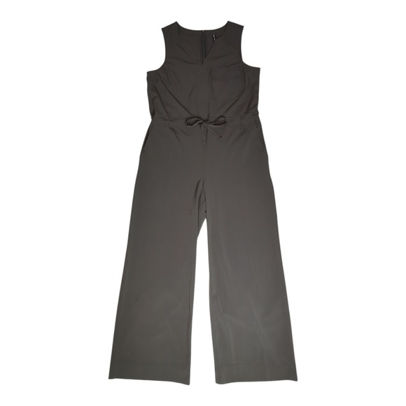 Athleta Pants - Athleta Topanga Jumpsuit Women M Gorpcore Utility Wide Leg Sleeveless V-Neck